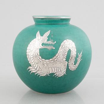 Wilhelm Kåge, an 'Argenta' stoneware vase, Gustavsberg.