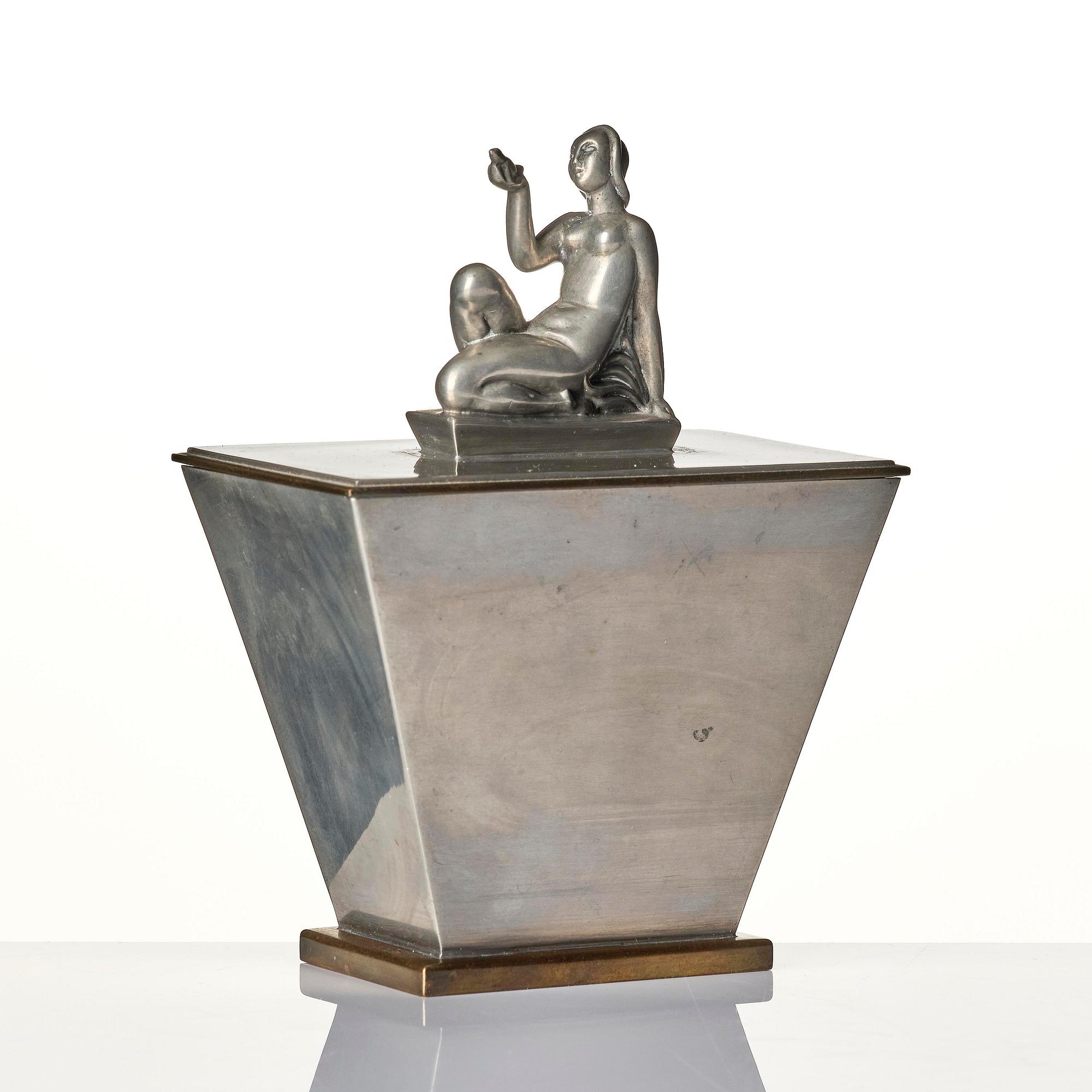 Oscar Antonsson, skrin, "Sommar", tenn, Ystad-Metall, 1930.
