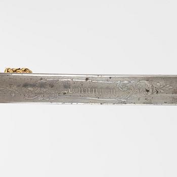 Sabel, svensk, 1800-talet slut, för officer, med balja.