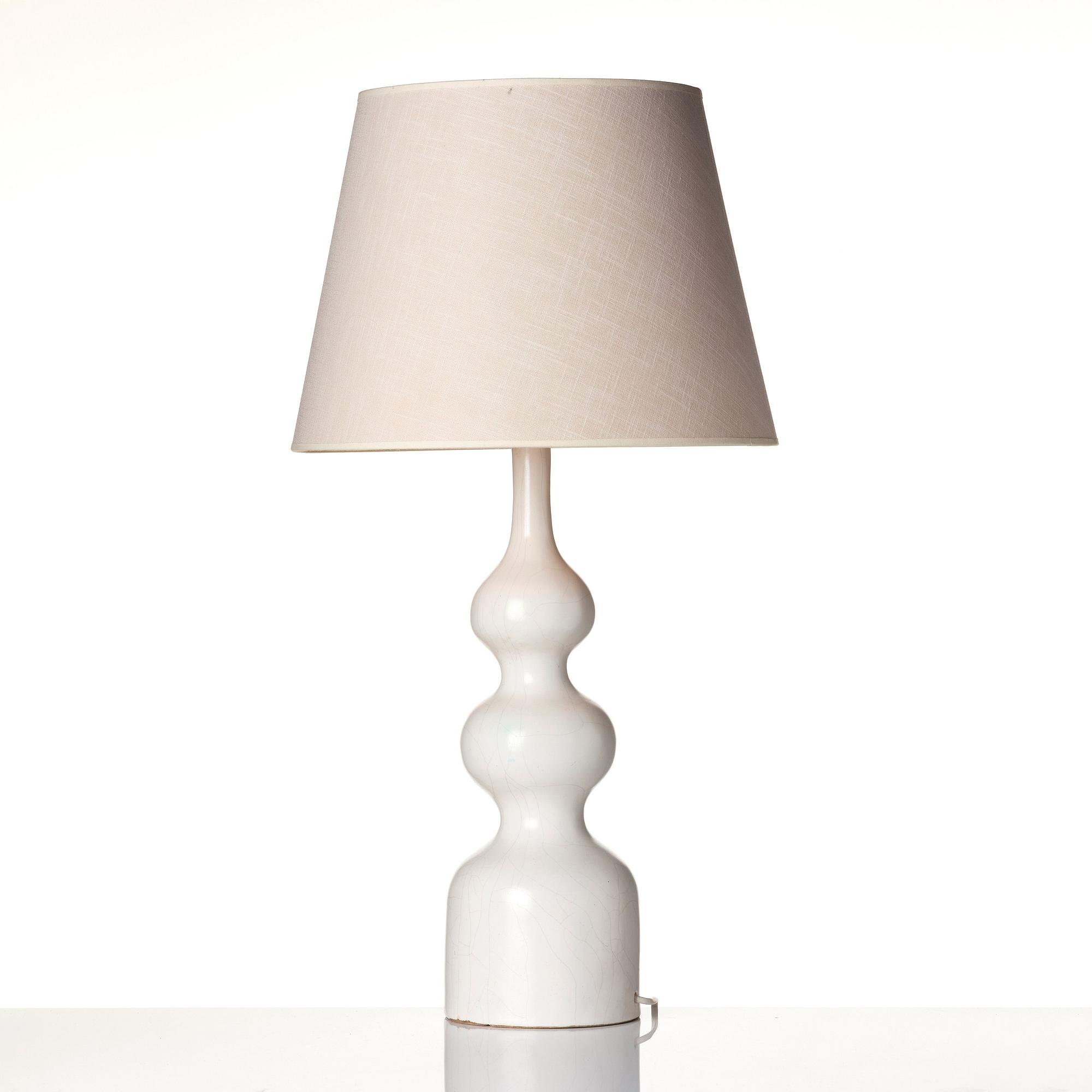 Georges Jouve, bordslampa, keramik, "Trois Boules", Frankrike 1950-tal.