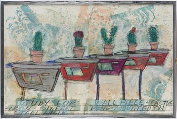 Dennis Oppenheim, "Study for: Wall Piece-Cactus Iron".
