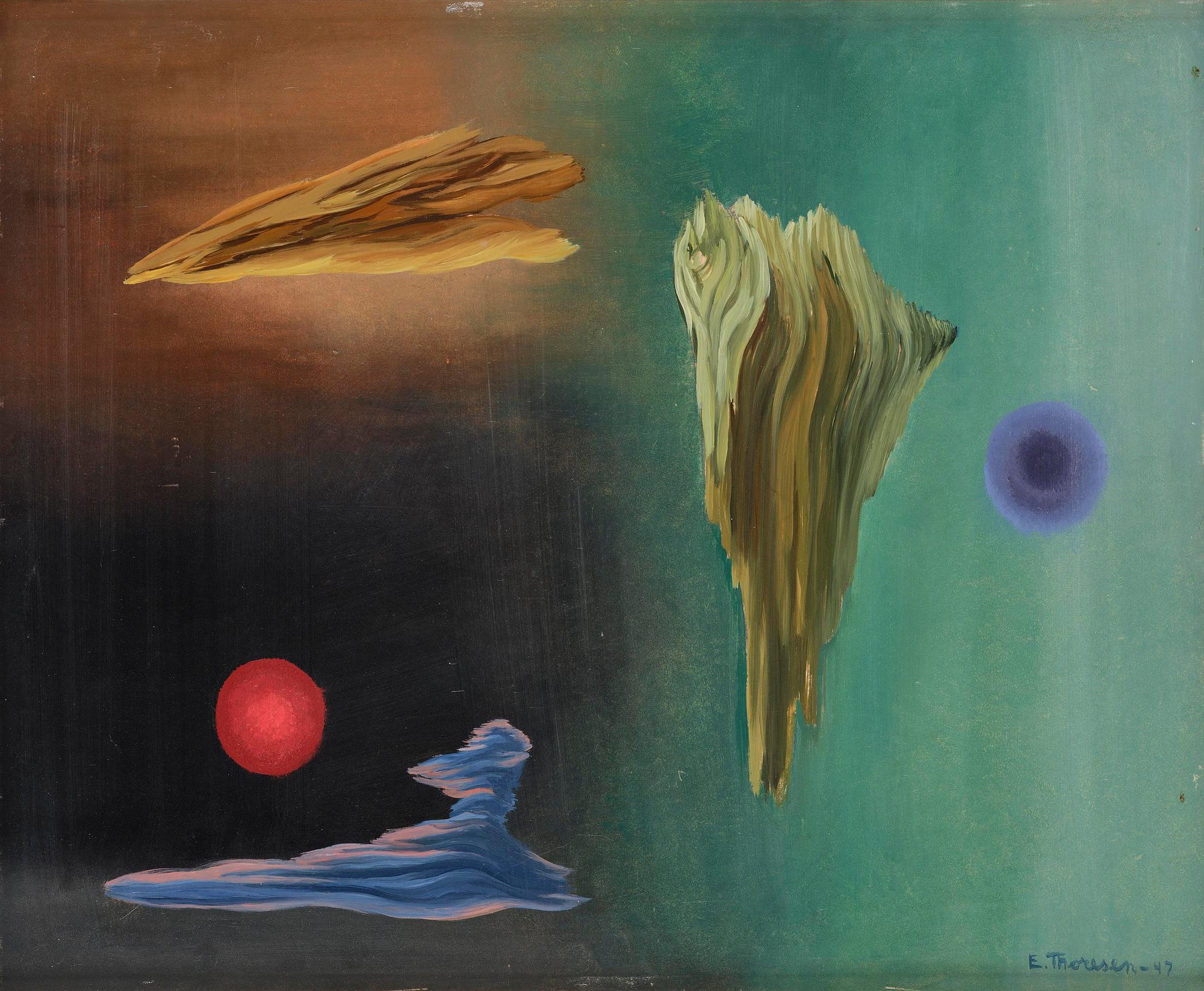 Elsa Thoresen, Surrealistisk komposition.