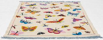 Matta, kelim, handbroderad, ca 195 x 148 cm.