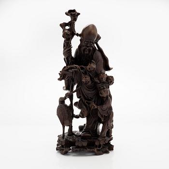 Figuriini, puuta, Kiina. Todennäköisesti 1800-luku.