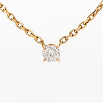 Cartier, halsband, "1895" i 18K guld med briljantslipad diamant.