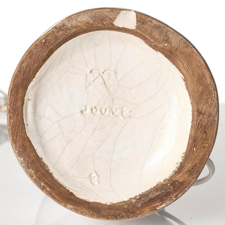 Georges Jouve, bordslampa, keramik, "Trois Boules", Frankrike 1950-tal.