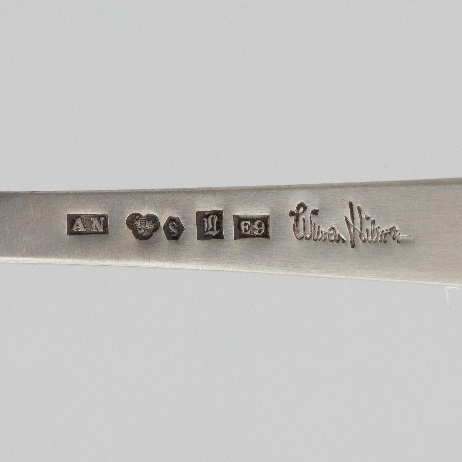 Wiwen Nilsson, påpetare, silver, Anders Nilsson, Lund 1955.