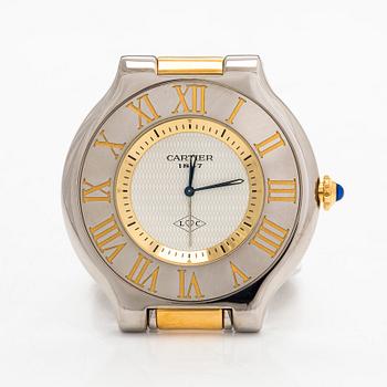 Cartier, Must 21, väckarklocka, 56 mm.
