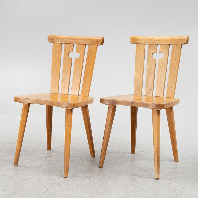 Göran Malmvall, six chairs, Svensk Fur, second half of the 20th century.