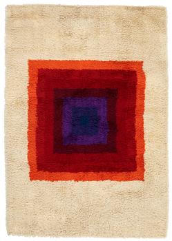 Verner Panton, Matto, "Square, Multi colour", machine made pile, ca 199,5 x 137 cm, designed by Verner Panton.