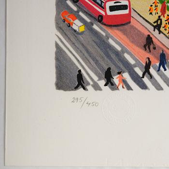 Mona Huss Walin, Utsikt över Stockholm från Slussen.