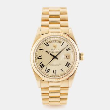 Rolex, Day-Date, "Buckley Dial", wristwatch, 36 mm.