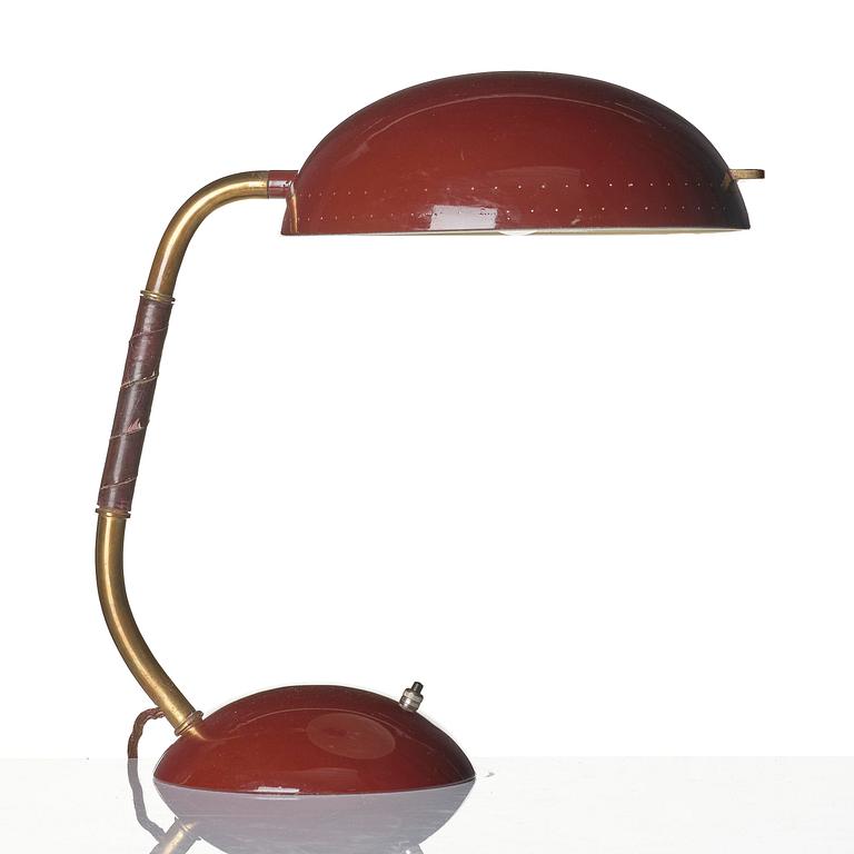 Bröderna Malmströms Metallvarufabrik, skrivbordslampa, modell "2674", Malmö, 1940-tal.