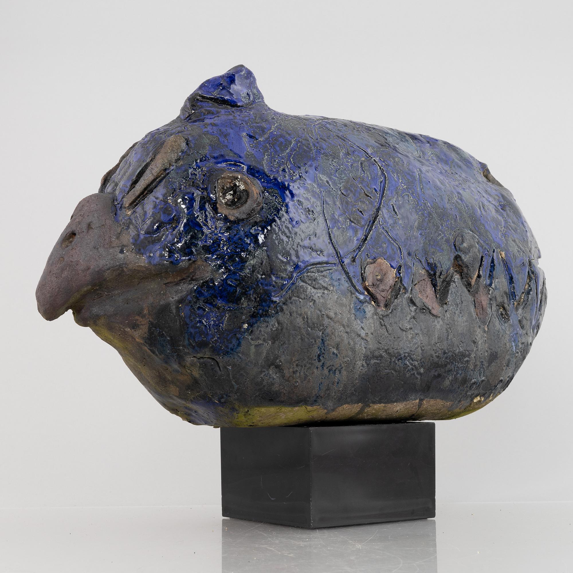 Henrik Allert, skulptur, fågel, stengods.