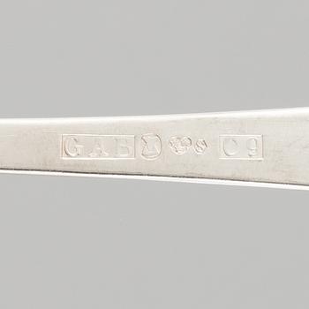 Jacob Ängman, bestickservis, 169 delar, silver, "Rosenholm", GAB,  bl.a. Stockholm 1959.