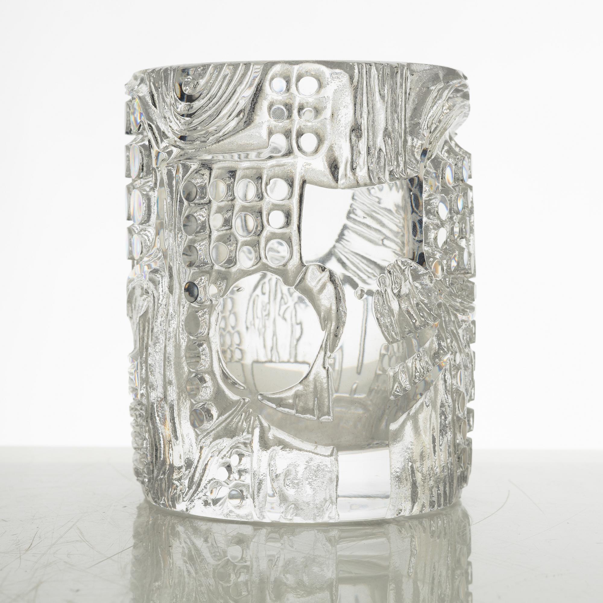 Bertil Vallien, vas, glas, Boda Åfors 1960-70-tal.