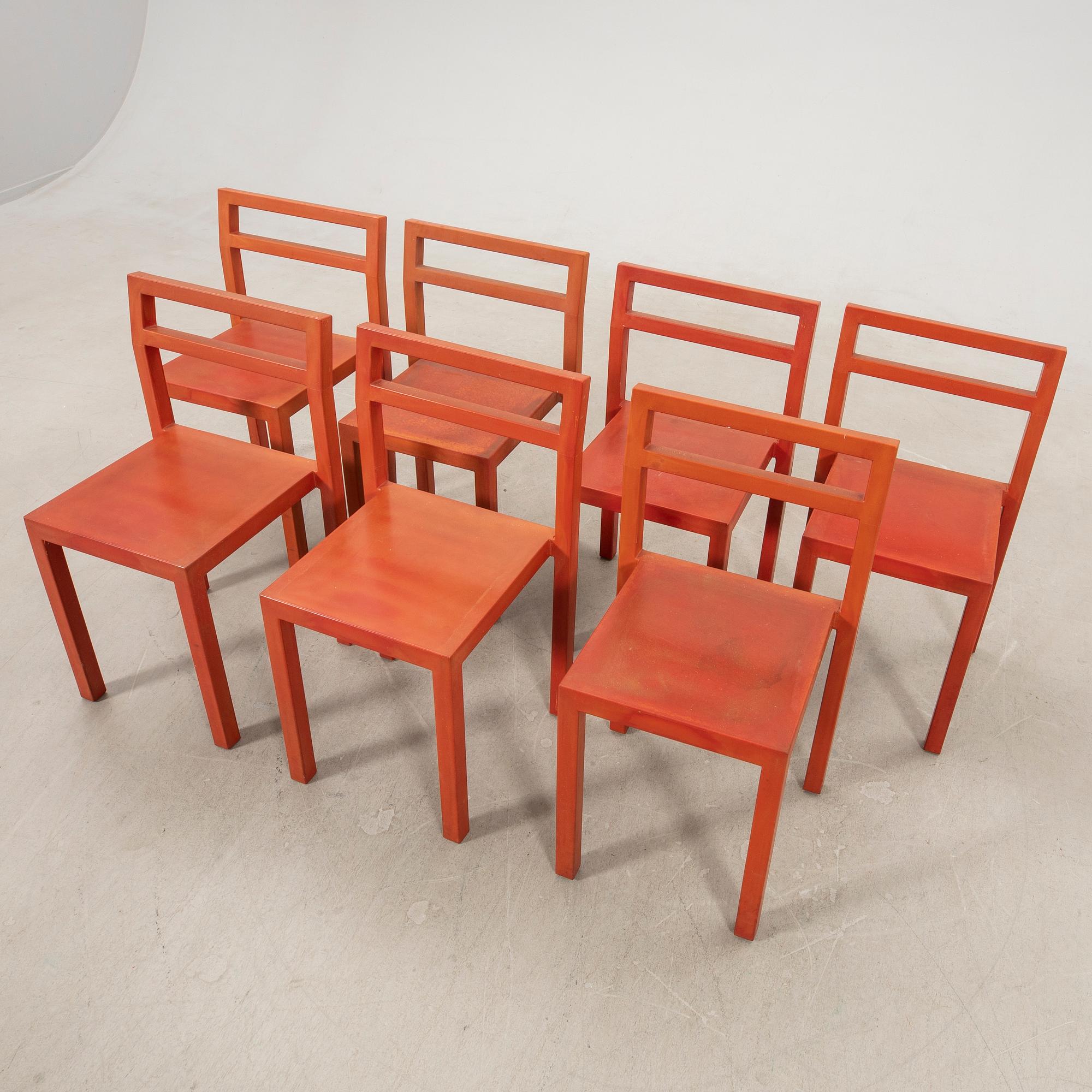 Boris Berlin & Poul Christiansen (Komplot design), stolar 7 st "Non" för Källemo 2000-tal.