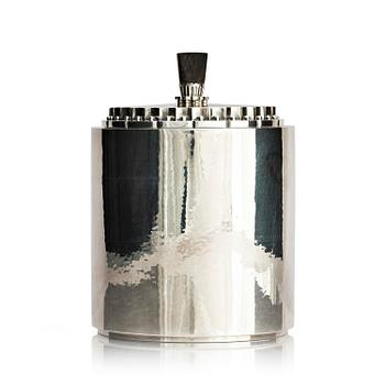 445. Georg Jensen, a sterling silver Tobacco jar, designed in 1926, Copenhagen 1933-1944.