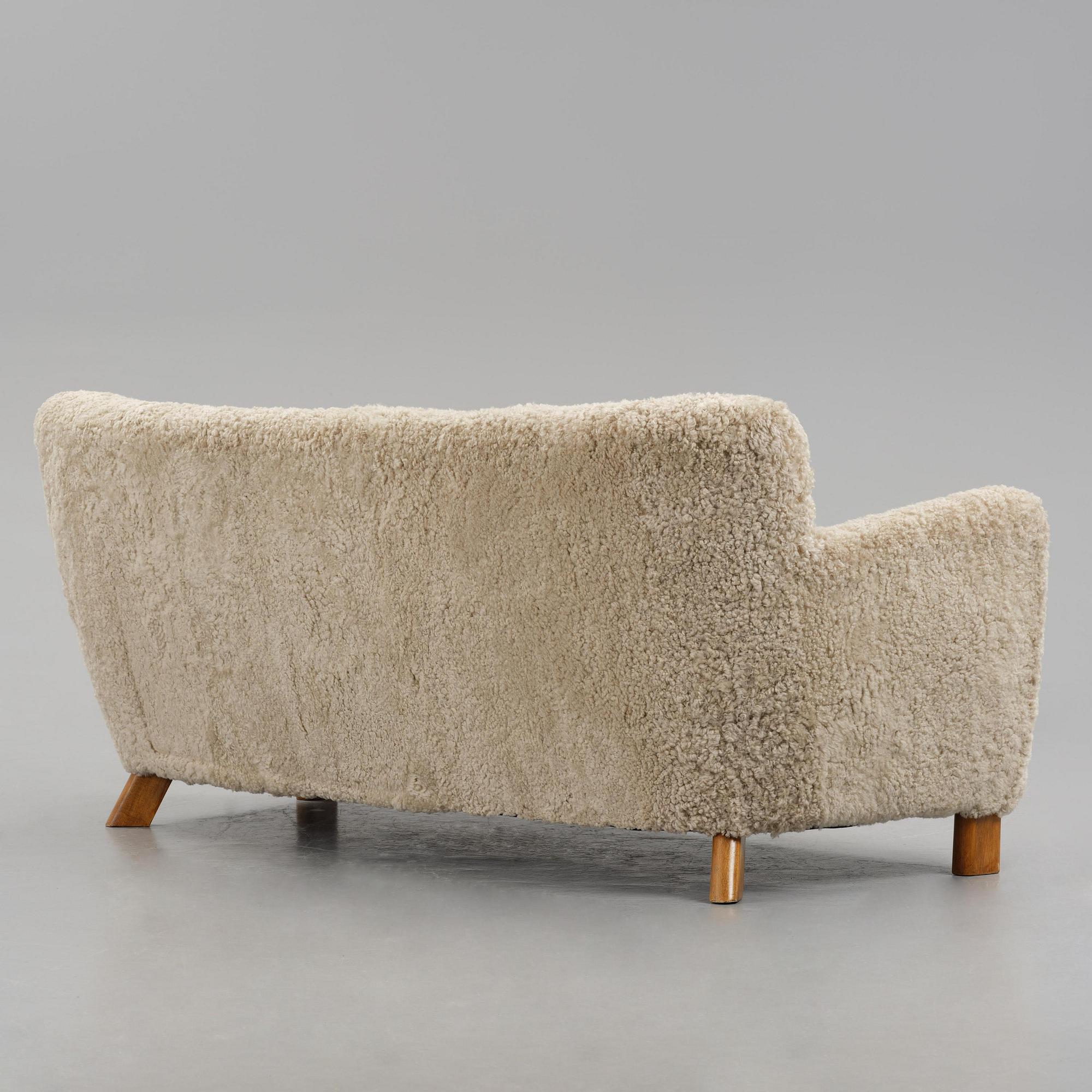 Fritz Hansen, soffa, modell "1669", Danmark, 1940-tal.