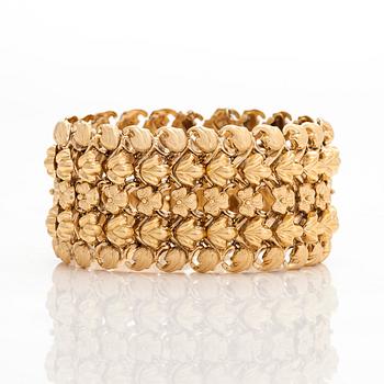 Armband, 17,5K guld, utländska stämplar.
