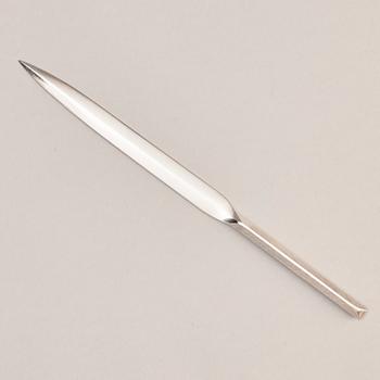 A sterling silver letter knife, mark of Rolf Lindståhl, Stockholm 2000.