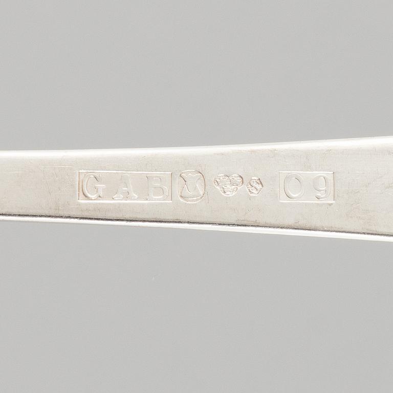 Jacob Ängman, bestickservis, 169 delar, silver, "Rosenholm", GAB,  bl.a. Stockholm 1959.