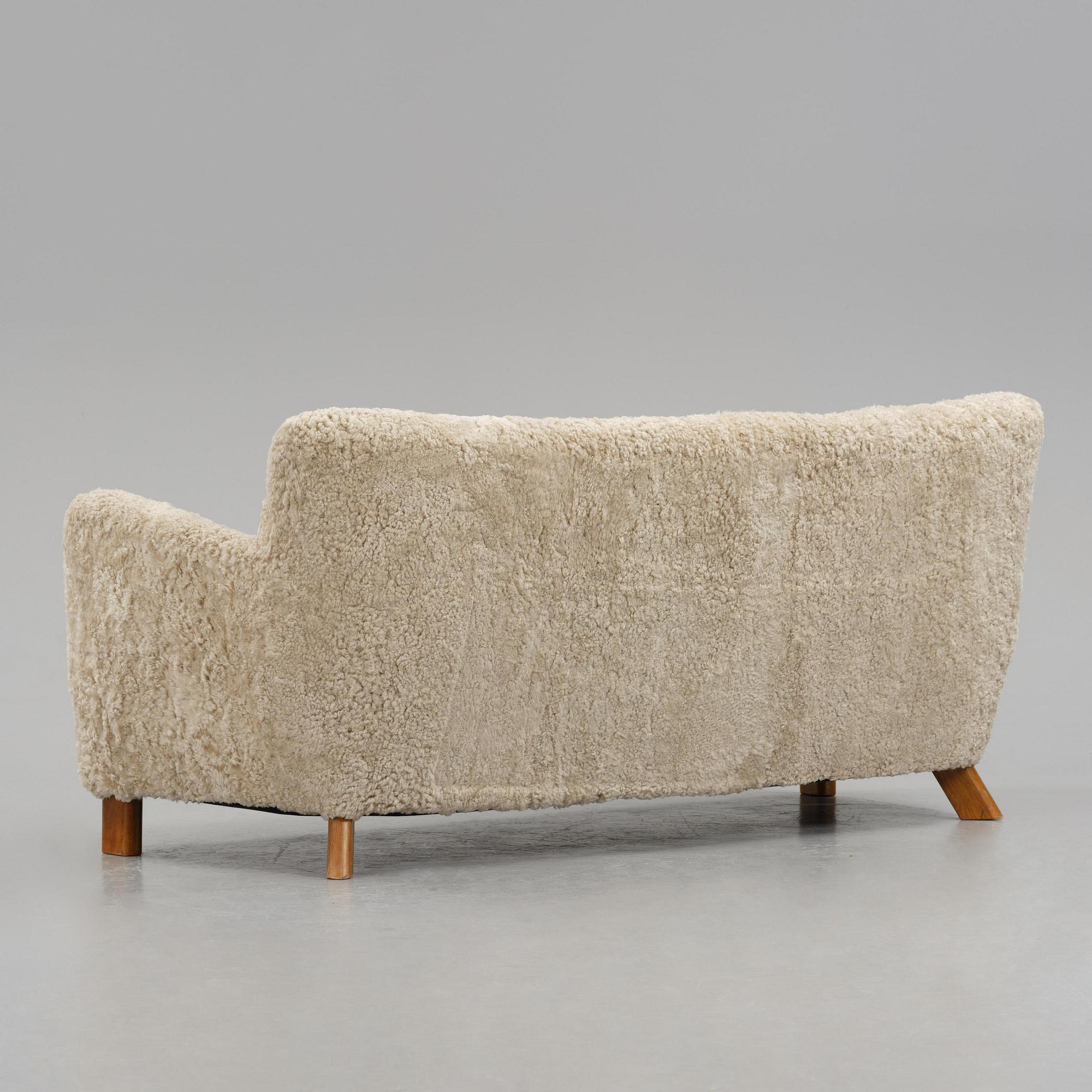 Fritz Hansen, soffa, modell "1669", Danmark, 1940-tal.