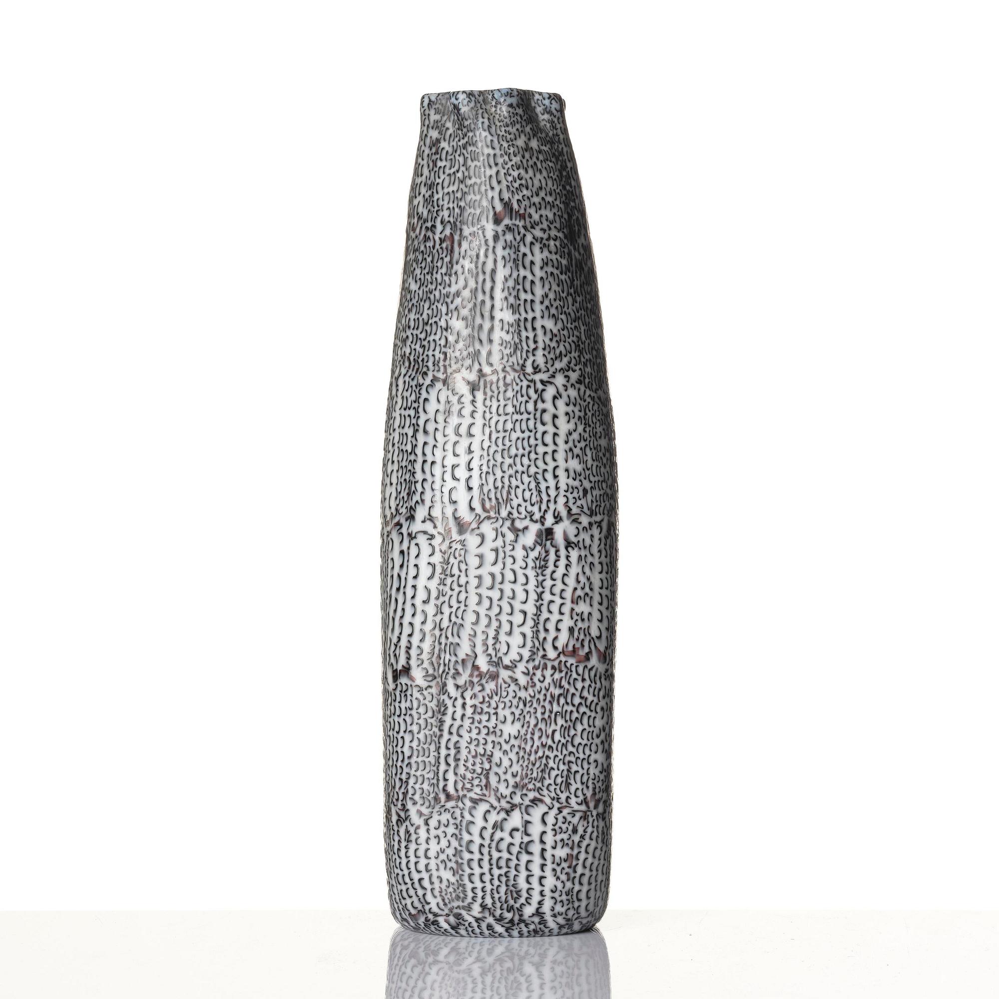 Paolo Venini, a "Mezzaluna Murrine" glass vase, model no. 3670, Venini, Murano, Italy, 1950s.